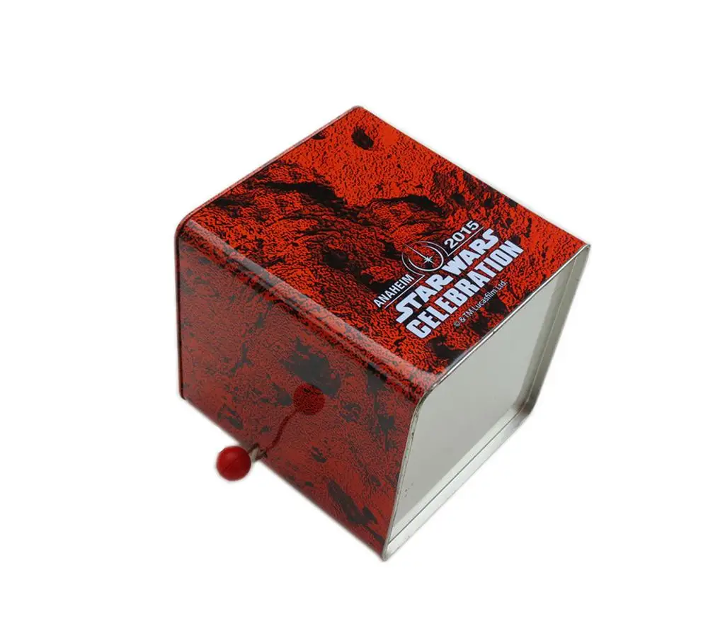 
2018 new design Musical Jester Jack In The Box Music Tin Box With Crank handle Holiday gift Box 
