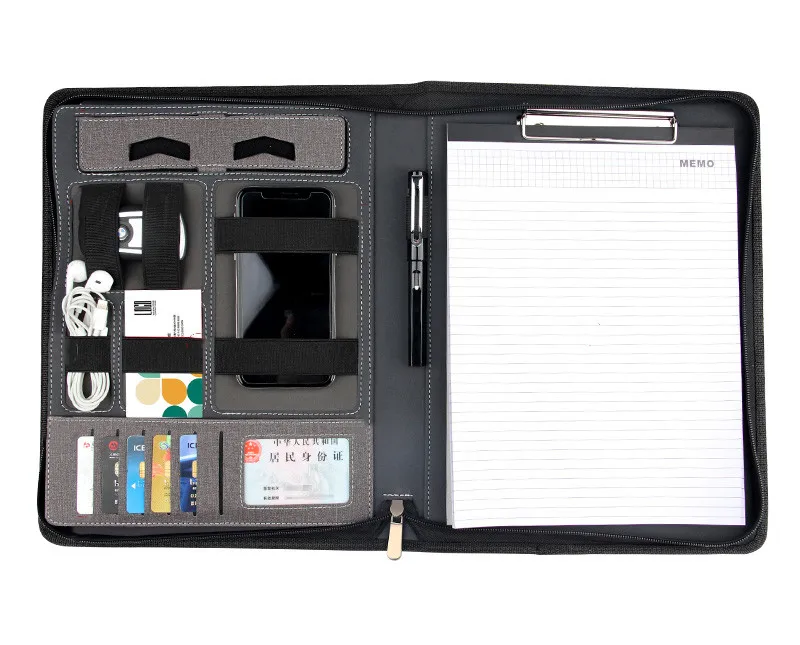 Дополнительный внешний аккумулятор A4, многофункциональная папка, контракт на продажу, этот подарок, встроенный в 8000 мА, зажим для менеджера по сокровищам