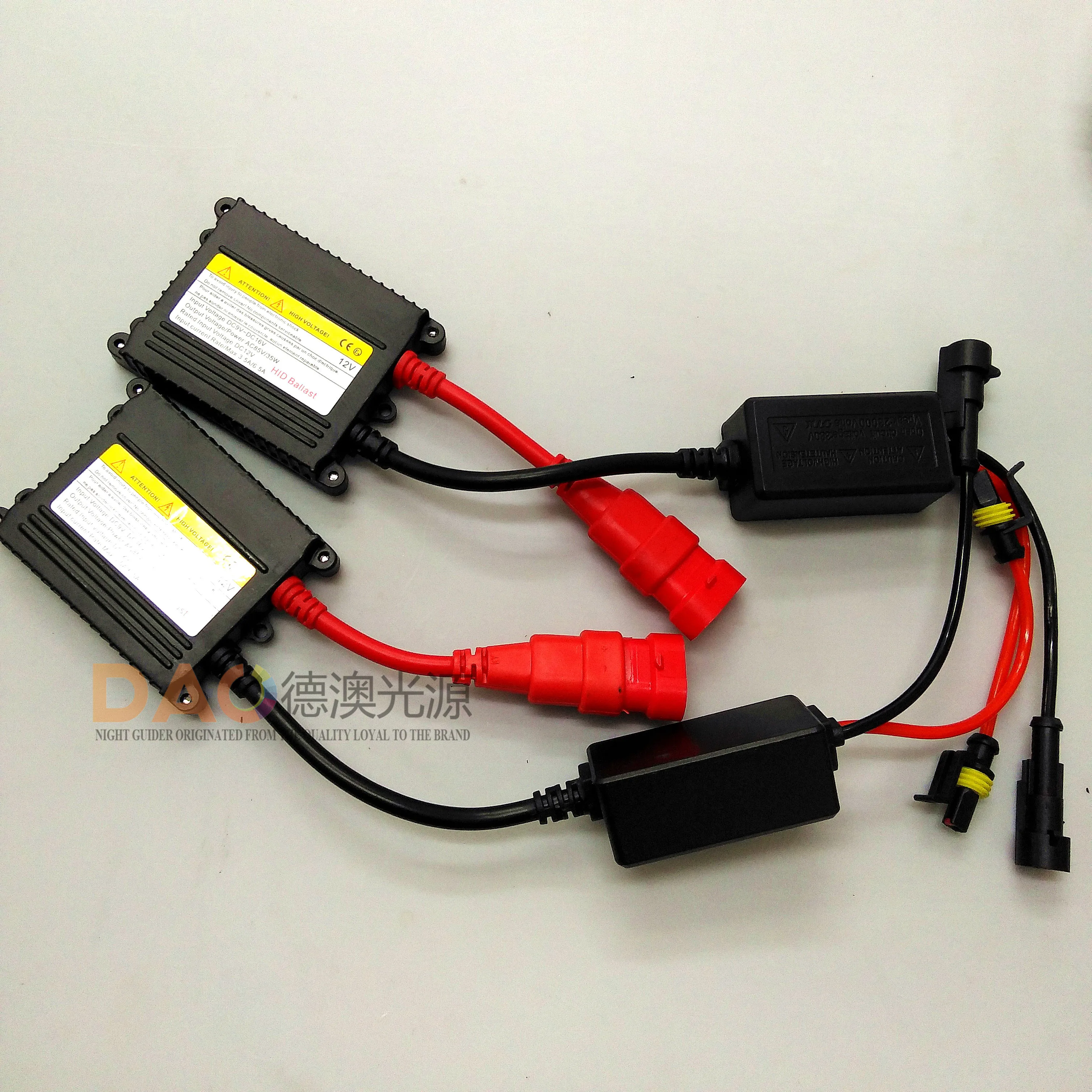 DAO  car led angel eyes  universal h1bulb hi low beam Bi Xenon HID Projector Lens for car  headlight