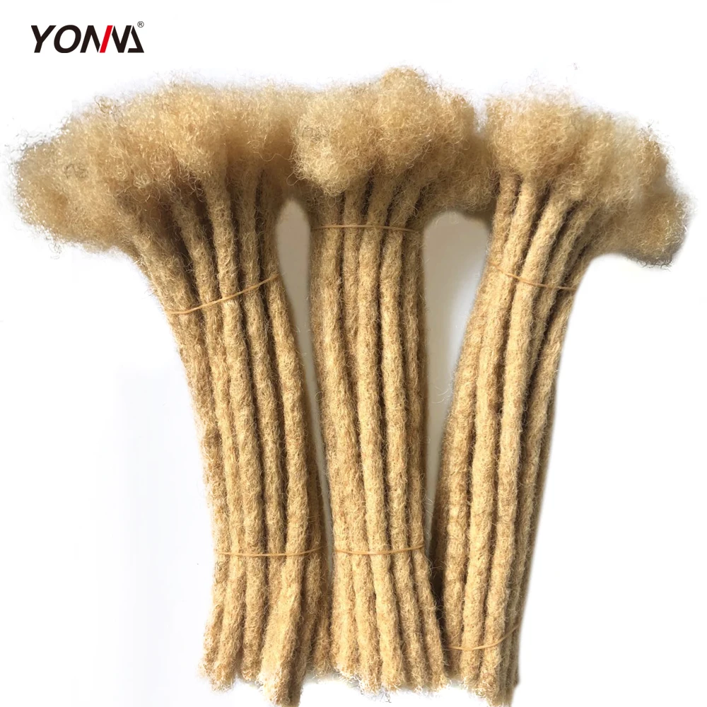 
Yonna Hair 100% Human Hair Locks Handmade Dreadlocks Hair Extensions Crochet Braid 0.8cm 
