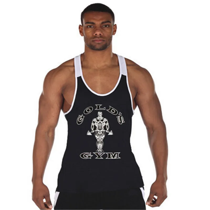Golds Gym Stringer Tank Top Men Bodybuilding Clothing and