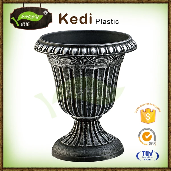 Wholesale hot sale cheap double color plant planters large outdoor garden flower pots