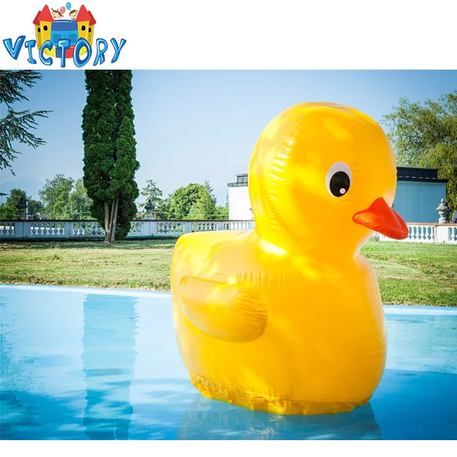 
custom floating water inflatable buoy duck,inflatable duck pool float for advertising,20ft inflatable yellow duck 