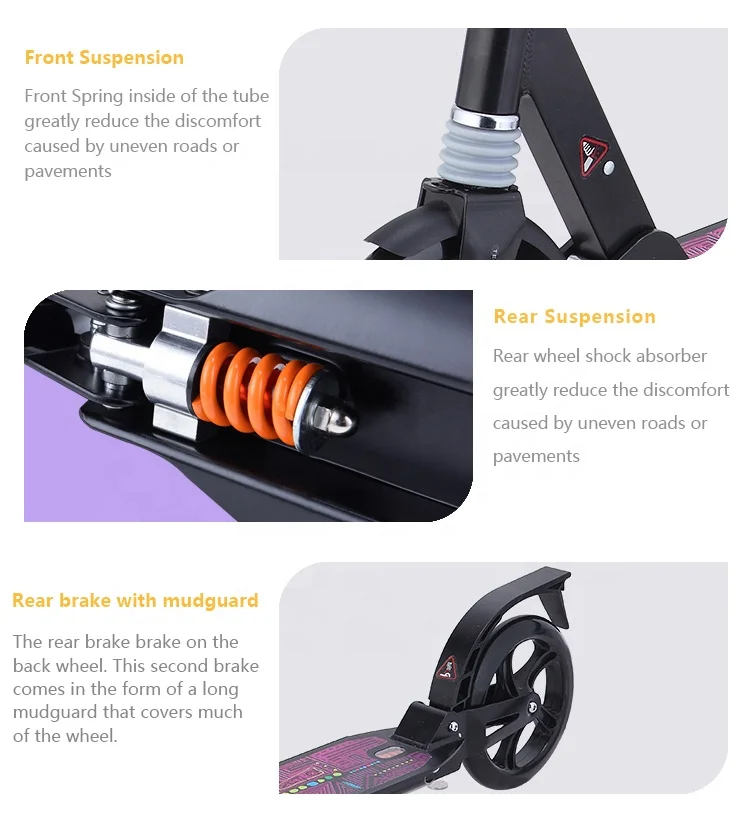 Big Sale Two Wheels Foldable Adult Stand up Mini Foot Scooter