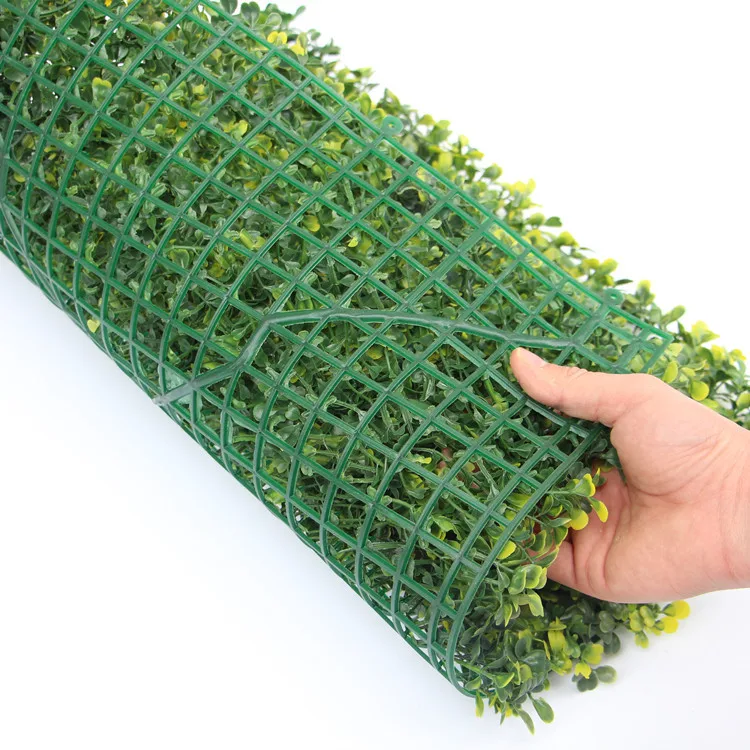 ZERO 50*50cm Wholesale Anti-UV faux boxwood backdrop outdoor artificial boxwood hedge