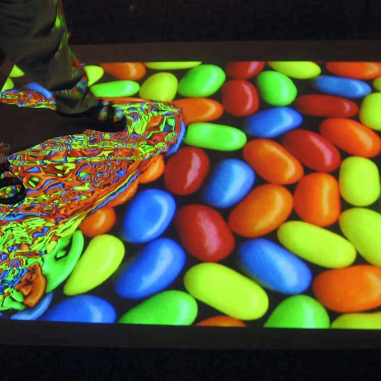 Chariot 3D Football Game Interactive Floor Projector Projection System for Kids Play, Advertising Display.