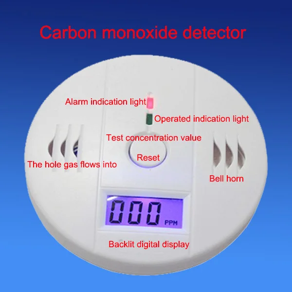 Бытовые Автономный ЖК-Детекторы Угарного газа