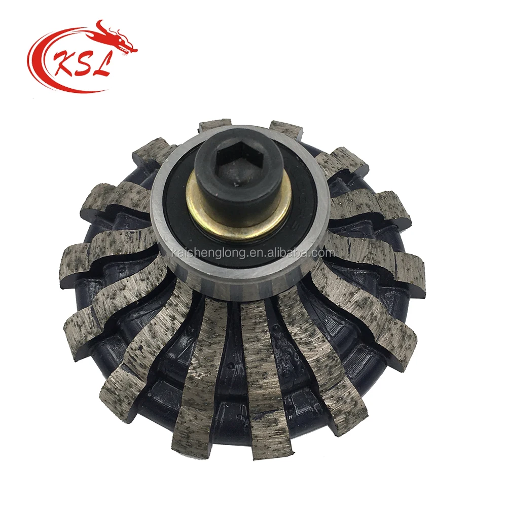 Diamond hand profile wheels router bit for processing and trimming stone edge