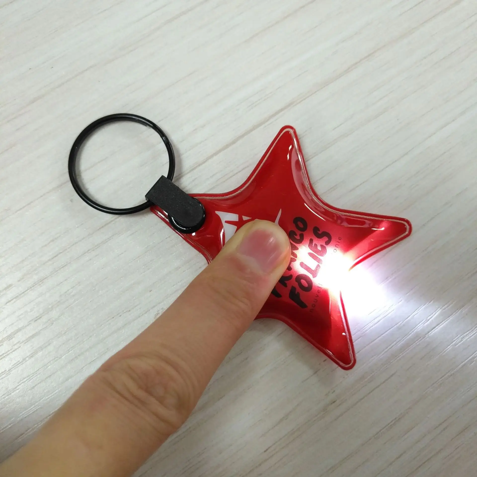 OEM Factory Bmw Quote Cob Led Bottle Keychain With Customized CMYK Printing Shape