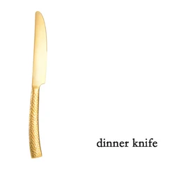 DEACORY Wholesale restaurant stainless steel hammered gold cutlery flatware silverware set for wedding