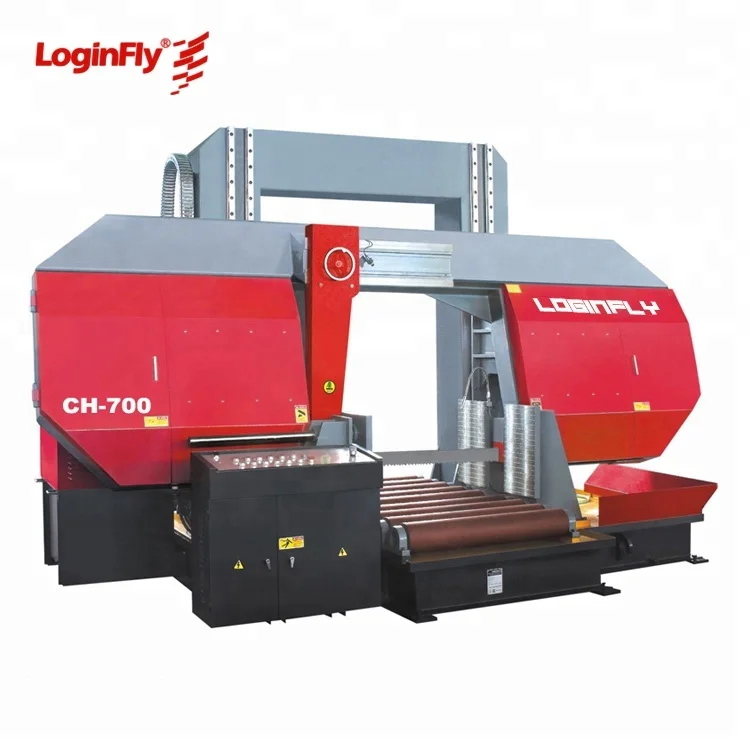 CHINA LOGINFLY CE  horizontal Semi automatic pipe cutting band saw machine