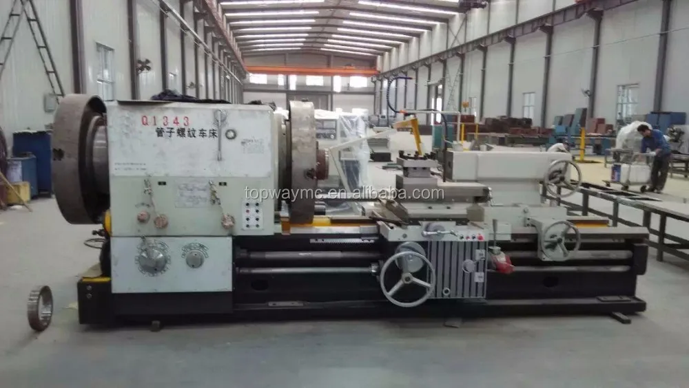 Q1350 Manual Heavy duty Oil Pipe line Threading Lathe Machine Thread Cutting Tools