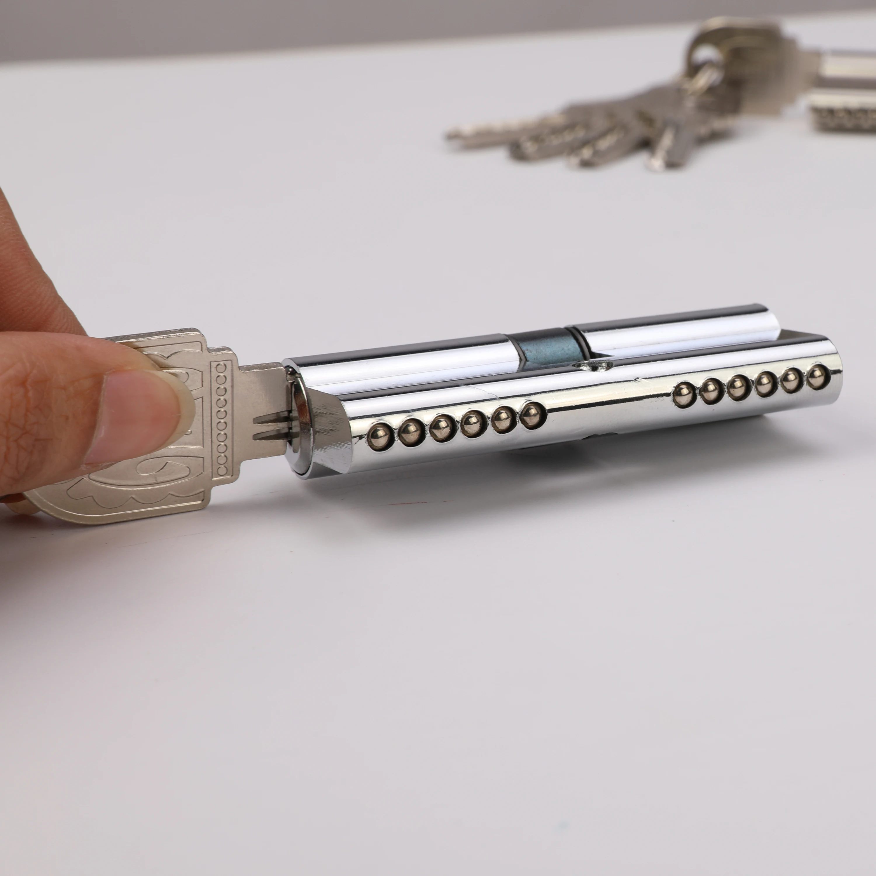 68mm small size zinc lock cylinder factory doorlocks handle computer keys door locks cylinder