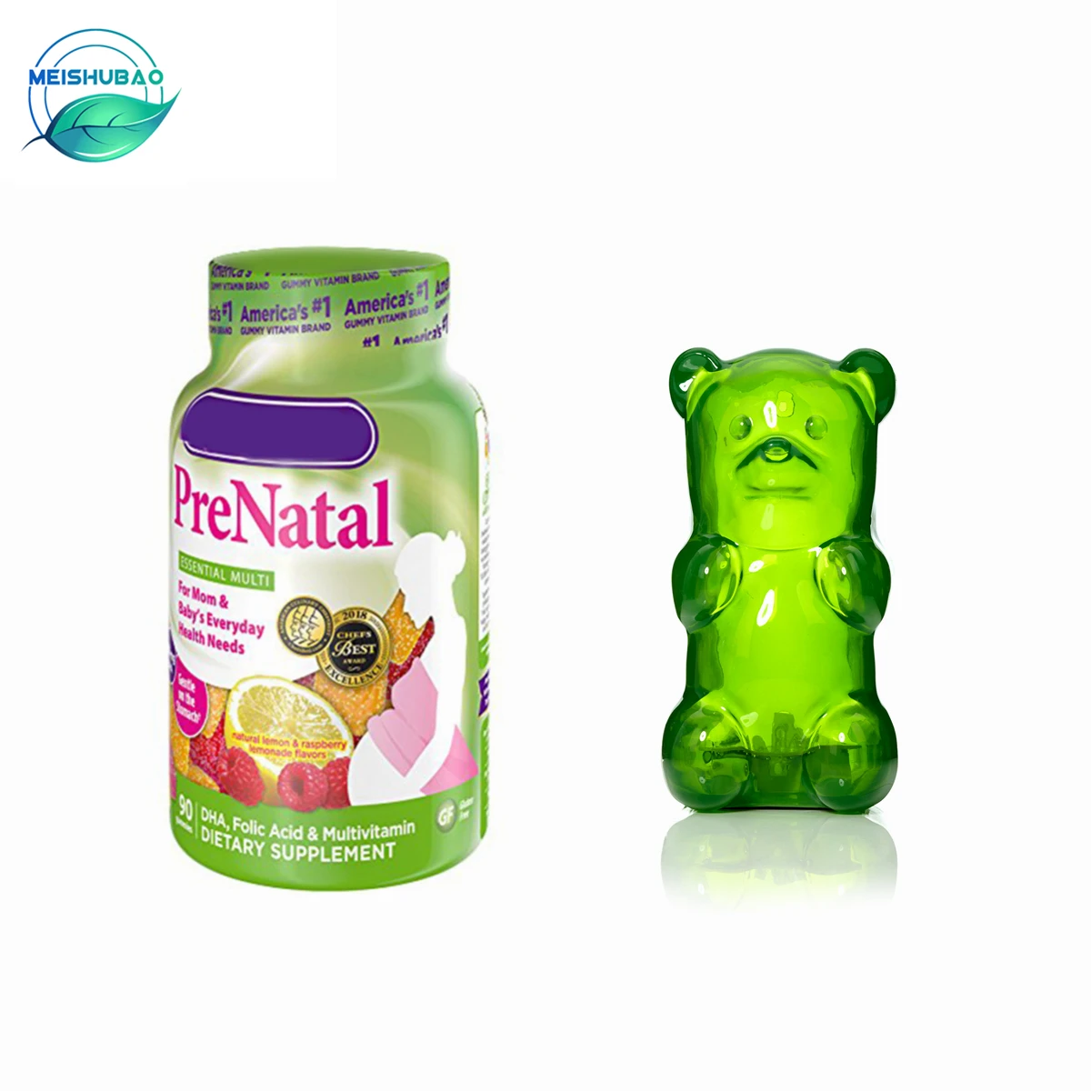 Green health multivitamin gummy bear gummy candy  with vitamin in bulk