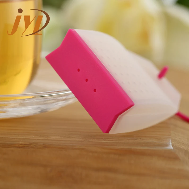 Food grade fashionable silicone material bulk loose leaf tea infuser mug strainer