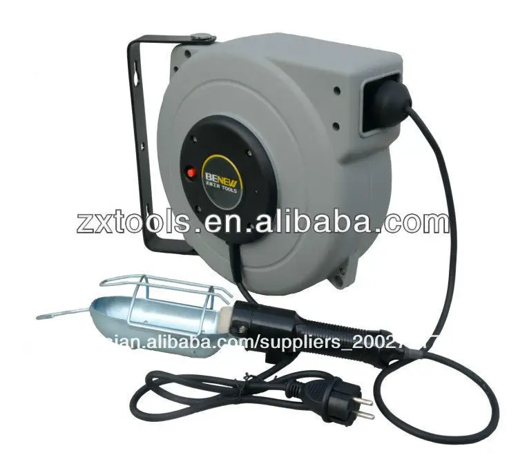 электрического расширение выдвиёной кабель питания барабан с работой лампы