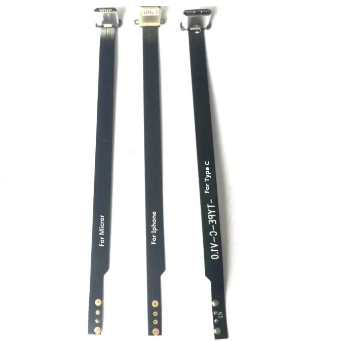 Flat Ffc 90 Degree USB 2.0 AF Cable for Iphone Fpv Micro Usb Cable Black PVC Usb C Female to Micro Usb Male Angle Ribbon Cable