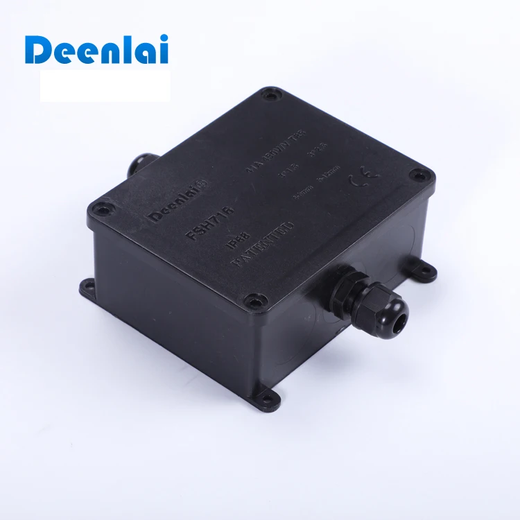
2 way IP68 outdoor electronic plastic terminal waterproof cable junction box 
