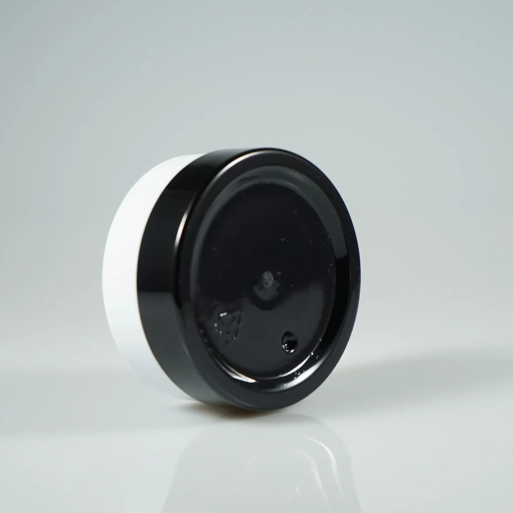 3oz 4oz 5oz black plastic hair wax jar , hair clay container , clay mask jar