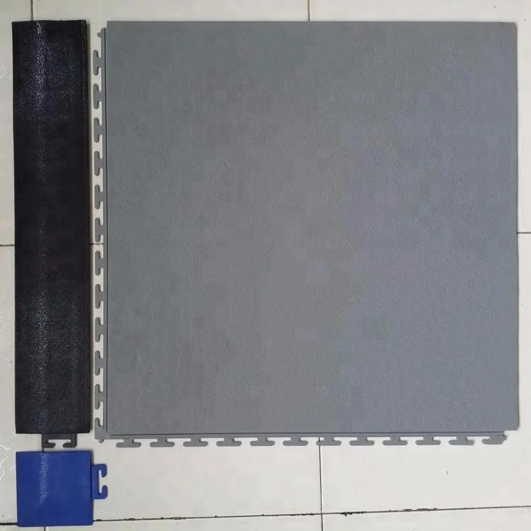 plastic pvc interlocking garage workshop warehouse gym floor tiles hidden lock vinyl flooring