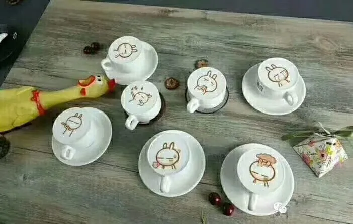 1 Cup Coffee Printer, Selfie Coffee Printer with USB Contact Edible Food Printer