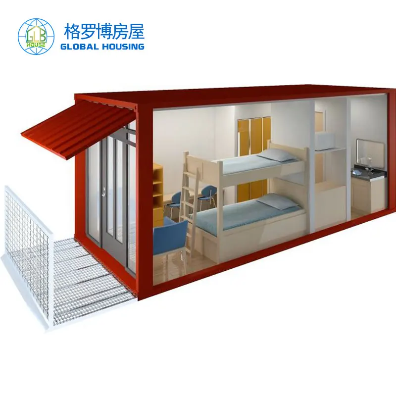low cost 40ft 20ft living prefab shipping container house / office / homes /building