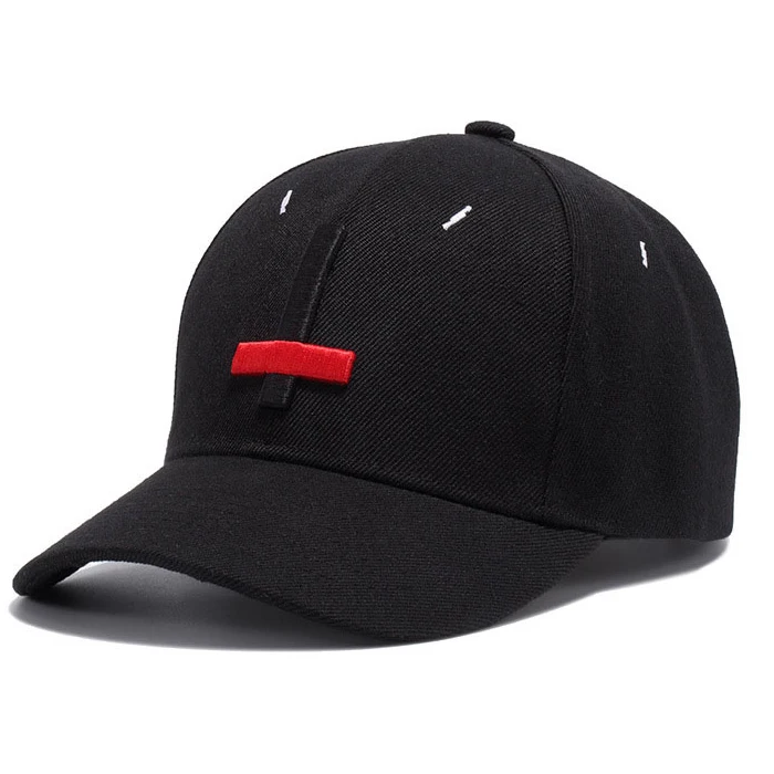 High Quality Custom 3D embroidery cross black snapback baseball caps
