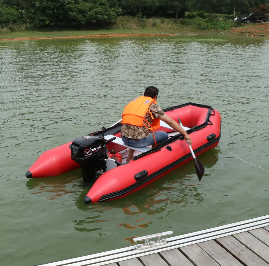 3.6 meter PVC tube aluminum floor inflatable BOAT Inflatable dinghy raft Fishing boat paddle rowing boat with CE