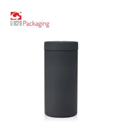 13OZ HDPE Black Soft Touch Sealable Plastic Protein Bottle For Supplement Capsule Pill