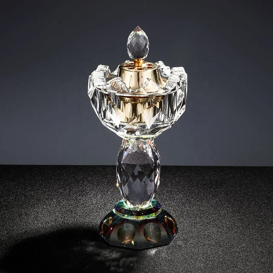 Best selling crystal arabic incense burner for home decoration