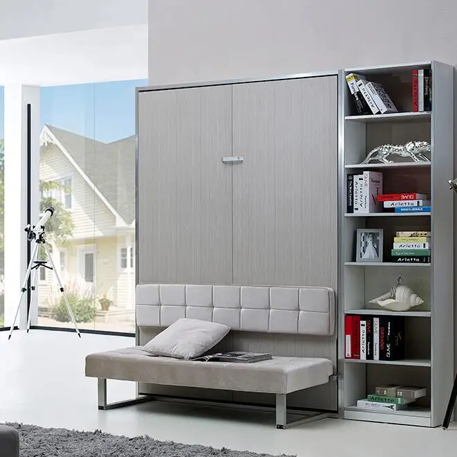 QF154/SF queen size hideaway murphy wall bed with sofa