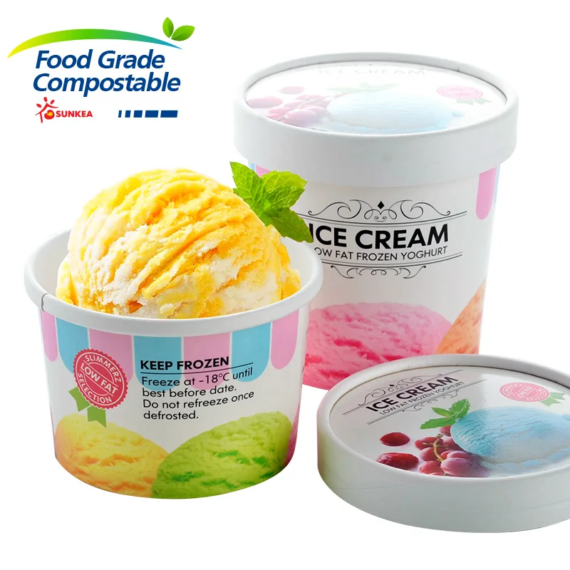 Ice cream bowl, ice cream cup / tubs, ice cream paper containers