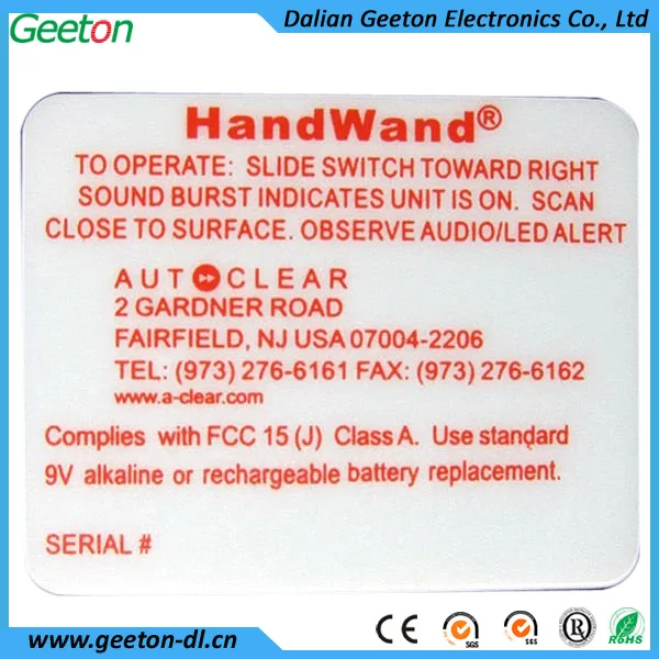 Screen Printed Lexan Labels Sticker Membrane Panel Front Control Panel