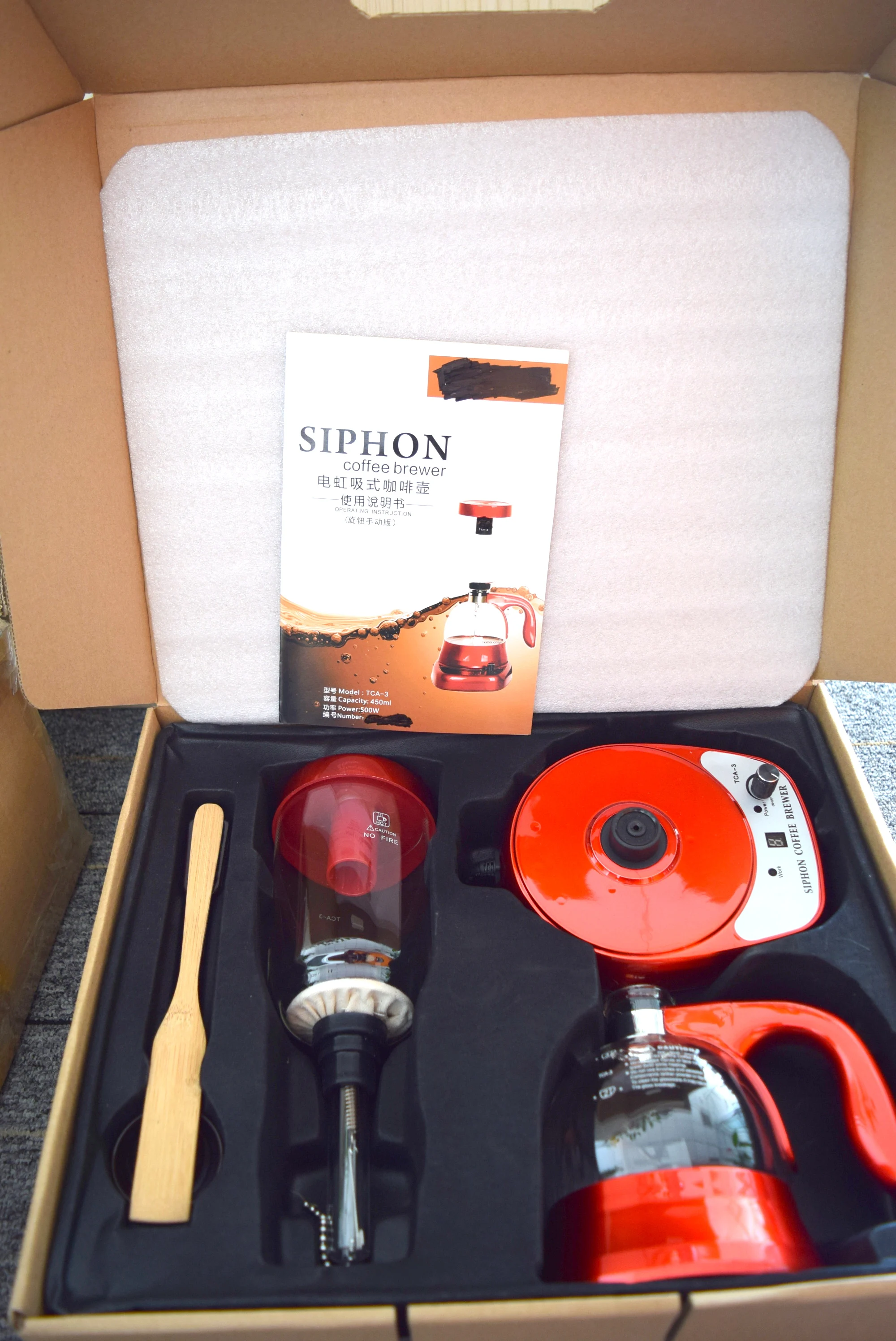 CJTcatering best selling electric use 3cup syphon coffee maker for sale
