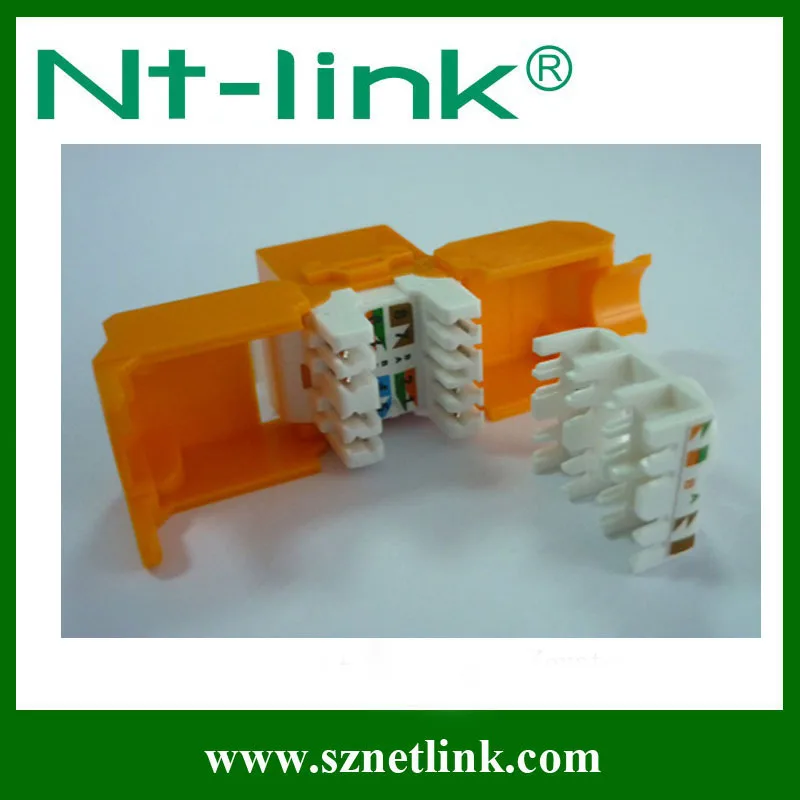 Tooless Тип UTP RJ45 разъем Cat6a трапецеидальных искажений