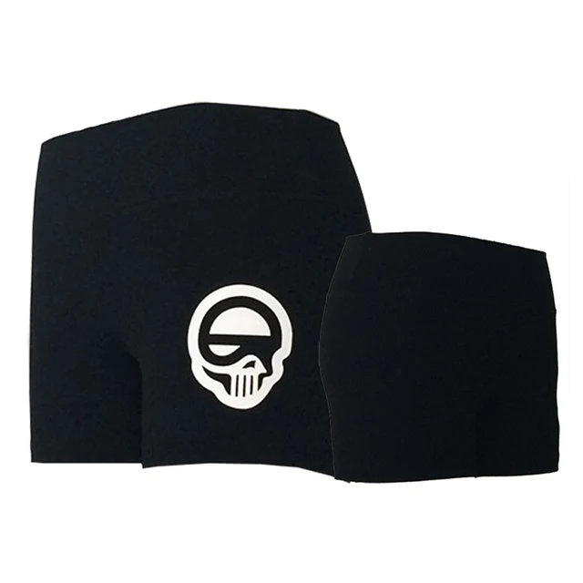 Yoga wear print your own logo high quality black womens fitness shorts