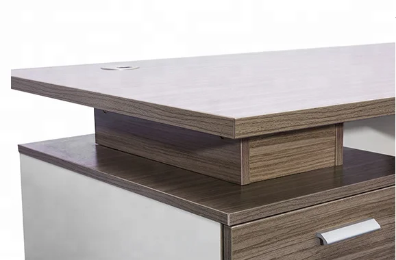 Melamine office desk Teak office staff table one person office desk