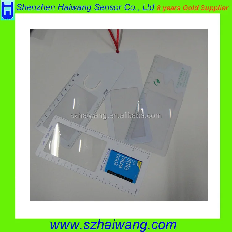 Продвижение Увеличительное стекло Закладки Пластиковые ПВХ Линзы френеля Лупа