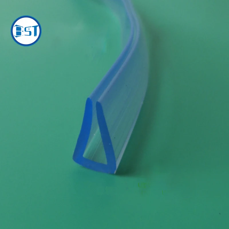 Flexible U channel edge guard protective clear transparent extruded rubber strips