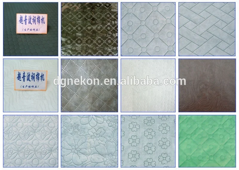 China Made custom automatic ultrasound quilting embossing machine price