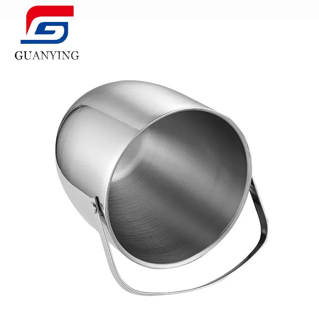 3L round copper ice bucket holder stainless steel champagne ice bucket