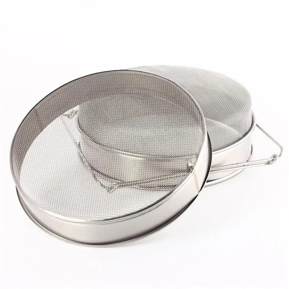 New Honey Strainer Double Sieve Stainless Steel Beekeeping Equipment