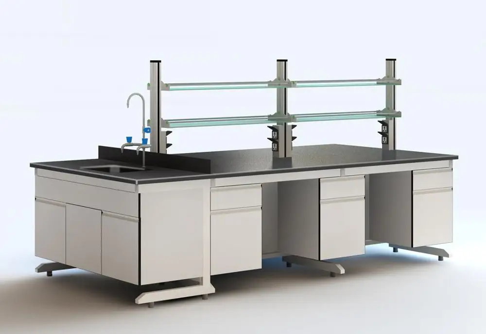 
Commercial Biochemistry Laboratory Furniture,Metal Laboratory PP Central laboratory workbench 