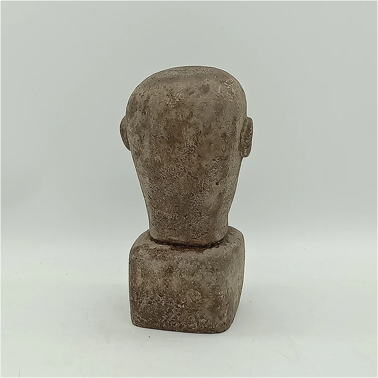 Primitive human head sculpture primitive human sculpture moai statue