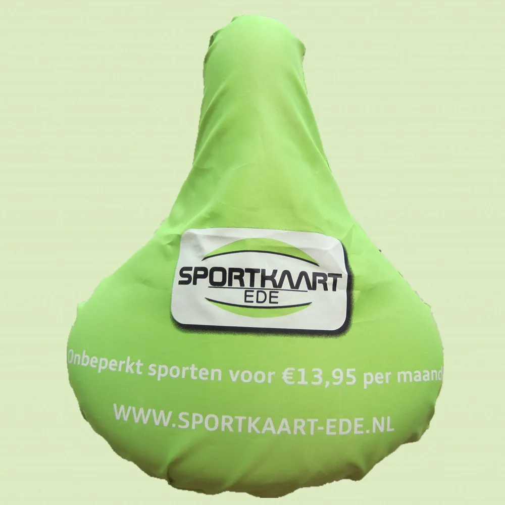 Custom print logo  waterproof pvc eva nylon bicycle saddle cover cheap bike seat cover for Promotion