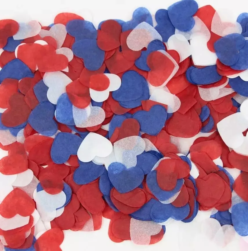 
Custom round star and heart shape paper confetti for wedding 