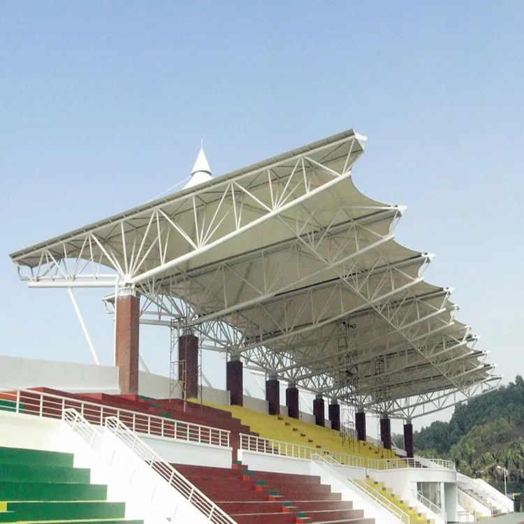 
Stadium Bleachers with PVC Membrane Structure Space Frame Roof Design 
