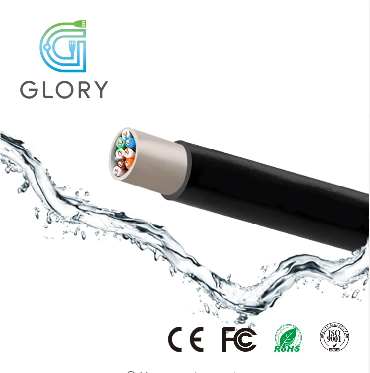 Glory OEM Service Ethernet Bulk Cable Outdoor Waterproof Cat 5e 24awg 1000ft UTP Cat5e Lan Cable