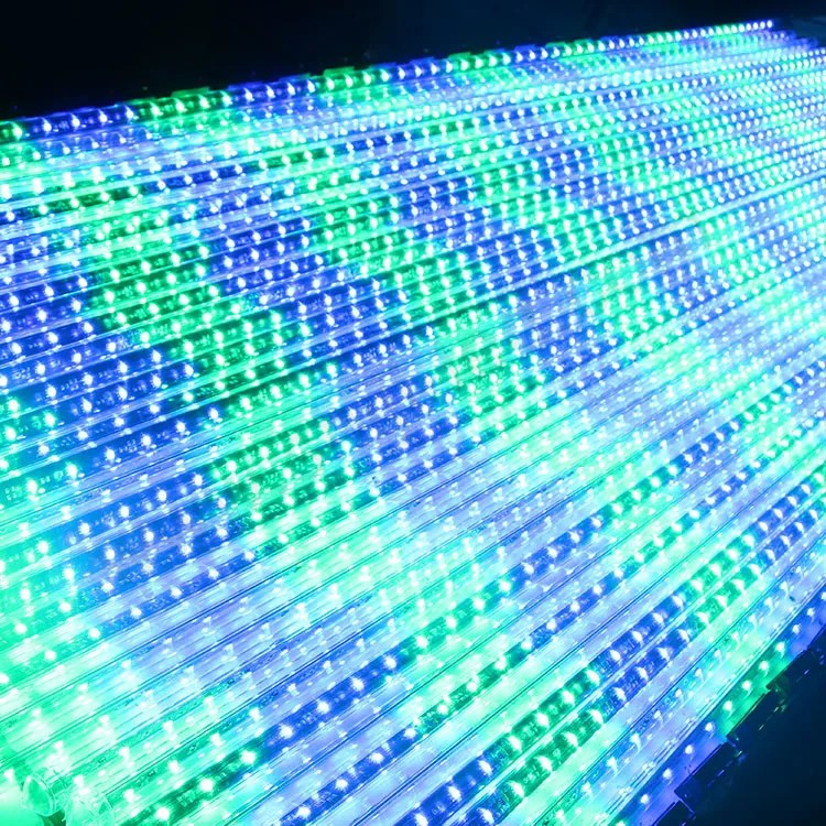Более широкая 3D модифицируемая трубчатая лампа DMX smd 5050 rgb pixel светодиодный источник освещения Светодиодная лента для наружного деревьев и зданий