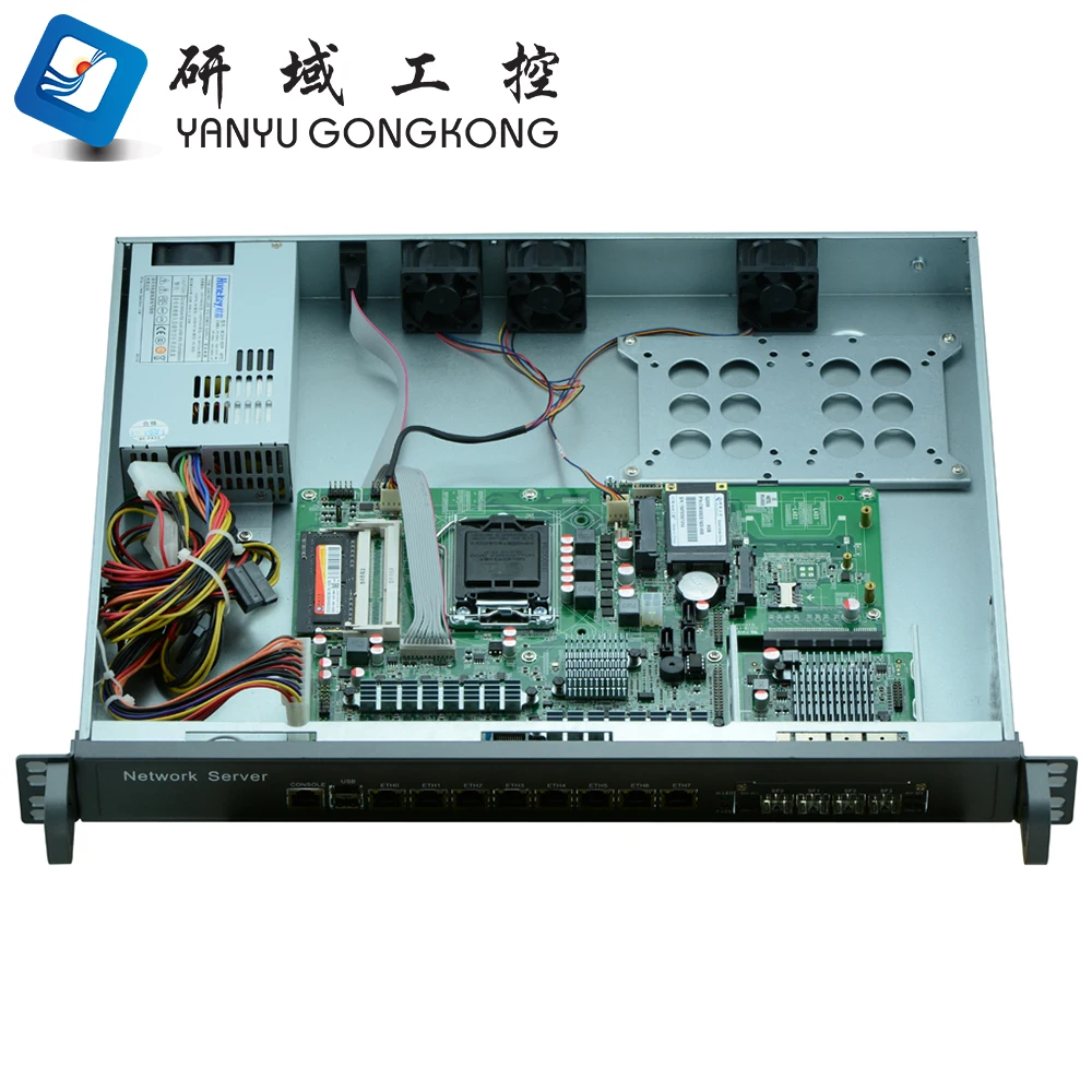 Intel H87 8 LAN 1U Rackmount Linux UTM Firewall Hardware Appliance Network Security Router Appliance